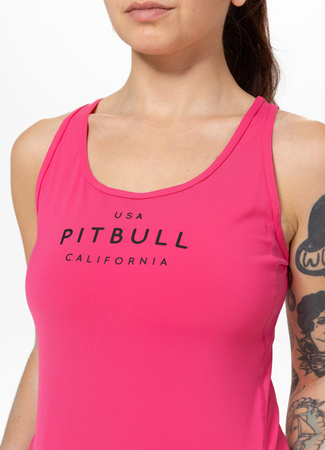 Damski Tank top sportowy PIT BULL AVENIDA WMN malinowy
