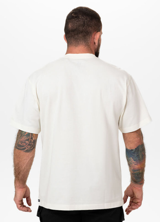 T-shirt PIT BULL Loose Fit SKULL LOGO off white 