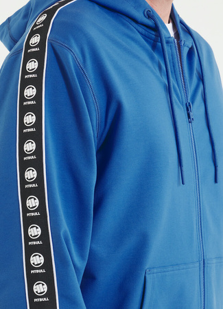 Bluza PIT BULL Tricot Terry TAPE NUGGET niebieska (electric blue) rozpinana