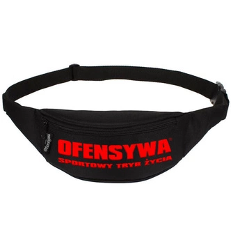 Saszetka OFENSYWA SPORTOWY TRYB ŻYCIA czarno-czerwona