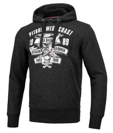 Bluza PIT BULL OLDSCHOOL RAZOR grafitowa kaptur