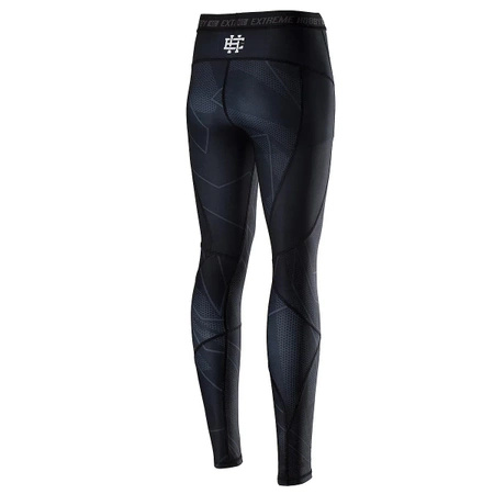 Legginsy sportowe damskie  EXTREME HOBBY SHADOW czarny