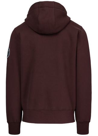 Bluza PIT BULL NORTON dark burgundy kaptur