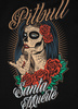 T-shirt damski PIT BULL SANTA MUERTE WMN czarny