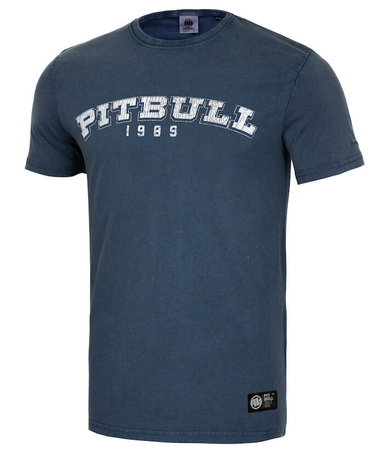 T-shirt PIT BULL Denim Washed  BORN IN 1989 granatowy