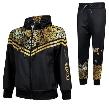 Dres sportowy damski  EXTREME HOBBY ROSE komplet czarny