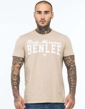 T-shirt BENLEE LOGO beżowy