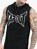 Tank top z kapturem TAPOUT ALAMEDA HOOD czarny