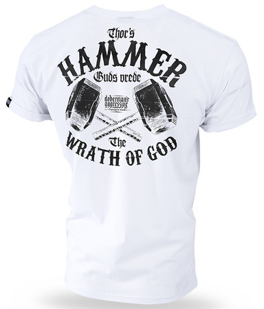 T-shirt DOBERMANS THOR HAMMER TS298 biały