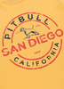 T-shirt PIT BULL SAN DIEGO INS. żółty (pale yellow)