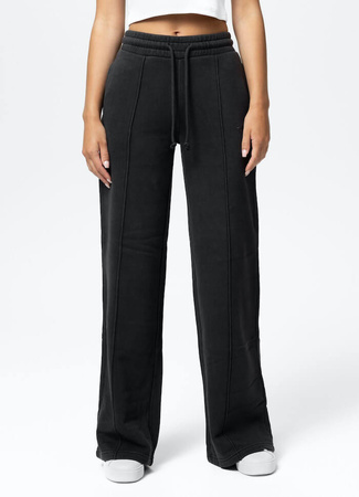 Damskie spodnie PIT BULL Washed LOVIA WIDE LEG WMN dark graphite