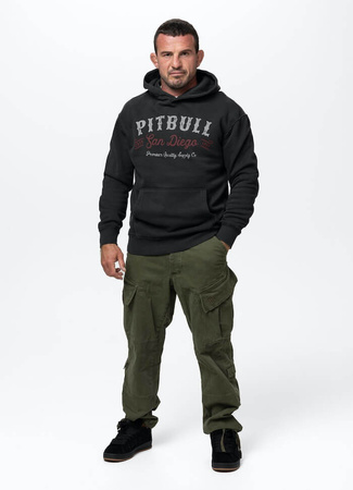 Bluza PIT BULL WASHED STRENGTH & RESPECT dark graphite kaptur