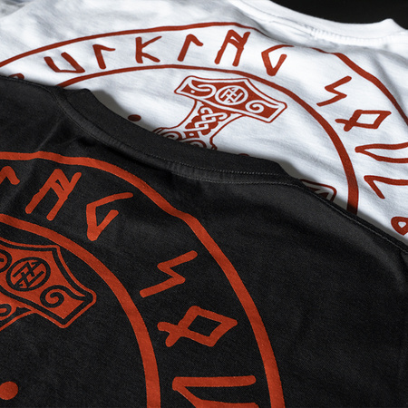 T-shirt DOBERMANS THORS CROSS TS386 biały