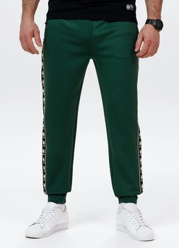 Spodnie dresowe PIT BULL OLDSCHOOL POWERS zielone (bottle green)