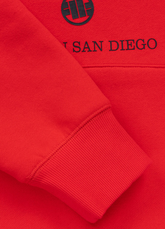 Bluza PIT BULL SO CAL fluo red kaptur