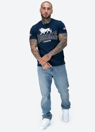 T-shirt LONSDALE HAZELHURST granatowy