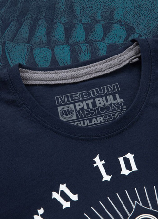 T-shirt PIT BULL AOS CARD granatowy