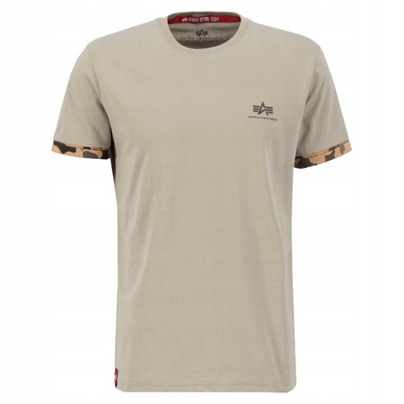 T-shirt ALPHA INDUSTRIES ROLL-UP SLEEVE T piaskowy (desert camo) 106509 79