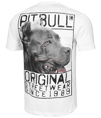 T-shirt PIT BULL ORIGIN biały