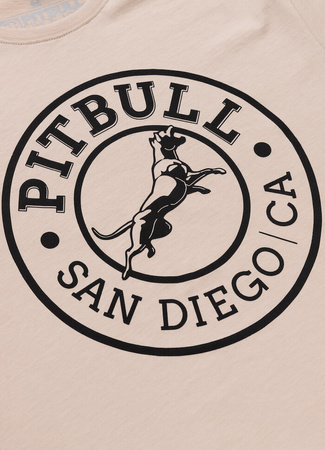 T-shirt PIT BULL SAN DIEGO CA piaskowy (ultra light sand)
