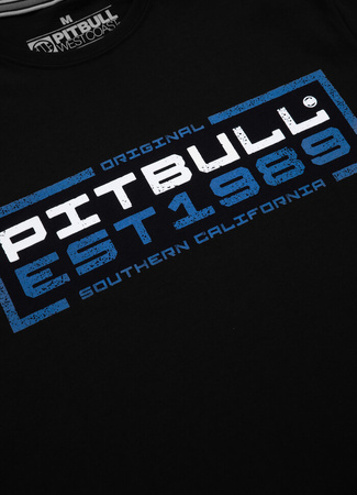 T-shirt PIT BULL IN BLUE czarny