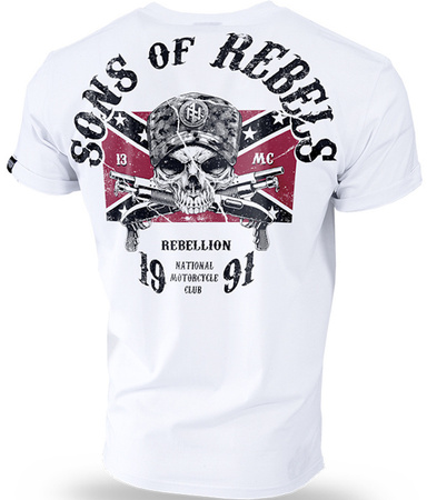 T-shirt DOBERMANS SONS OF REBELS TS196 biały