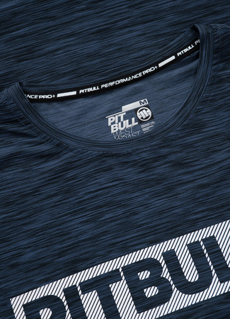 T-shirt PIT BULL HILLTOP CASUAL SPORT granatowy (navy melange)