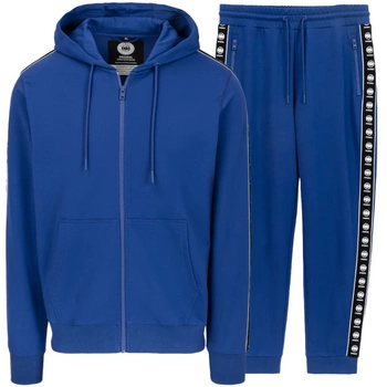 Komplet dresowy PIT BULL Tricot Terry TAPE NUGGET niebieski (electric blue) rozpinany