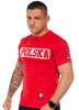 T-shirt OCTAGON LOGO POLSKA czerwony