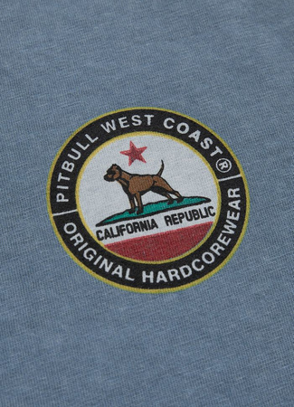 T-shirt PIT BULL Denim Washed CALIFORNIA DOG 190 błękitny