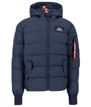 Kurtka ALPHA INDUSTRIES HOODED PUFFER FD granatowa (rep.blue) 118113 07
