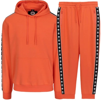 Komplet dresowy PIT BULL Tricot Terry TAPE NUGGET bright salmon kaptur