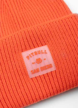 Czapka zimowa PIT BULL LOVE PB fluo orange