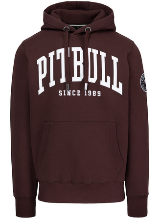 Bluza PIT BULL NORTON dark burgundy kaptur