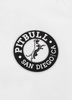 T-shirt PIT BULL SAN DIEGO CA BLACK biały