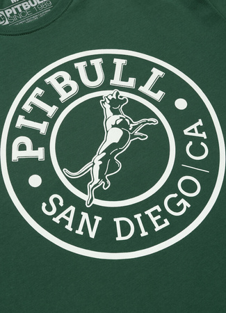 T-shirt PIT BULL SAN DIEGO CA zielony (bottle green)