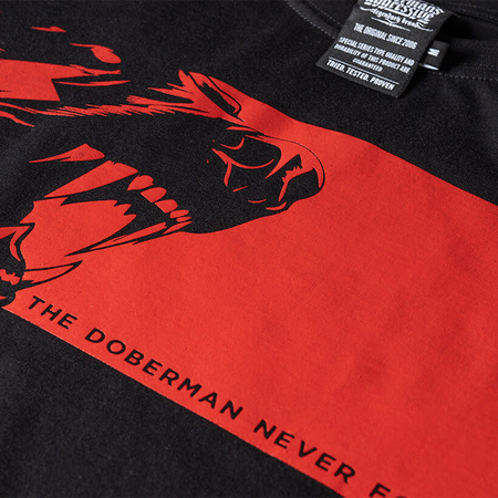 T-shirt DOBERMANS NEVER FORGETS TS379 czarny
