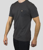 T-shirt ENCLAVA CHECK POCKET grafitowy