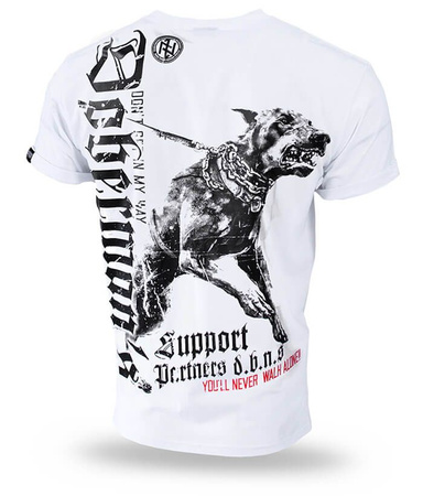 T-shirt DOBERMANS SUPPORT TS220 biały