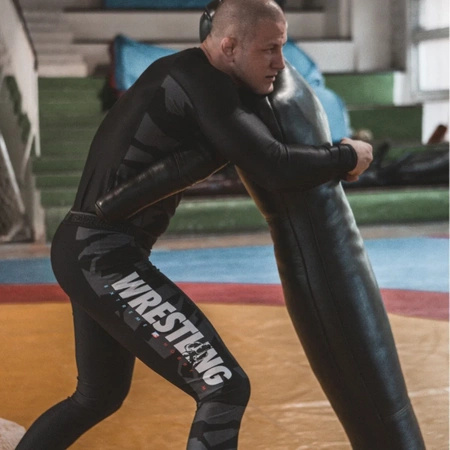 Legginsy Sportowe Męskie Bold Wrestling