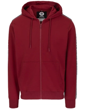 Bluza PIT BULL Tricot Terry TAPE NUGGET bordowa rozpinana