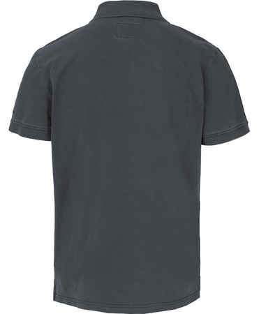 POLO PIT BULL Denim Washed Pique SMALL LOGO dark graphite