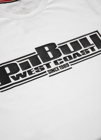 T-shirt PIT BULL SLIM FIT CLASSIC BOXING biały