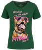 T-shirt damski PIT BULL SUNGLASSES DOG WMN zielony (leaf green)