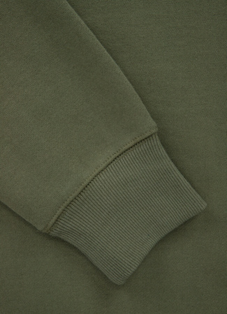 Bluza PIT BULL SMALL LOGO oliwkowa (dark olive) prosta