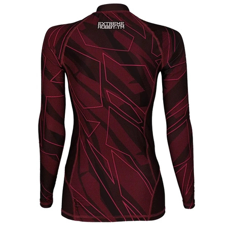 Longsleeve rashguard damski EXTREME HOBBY SHADOW bordowy