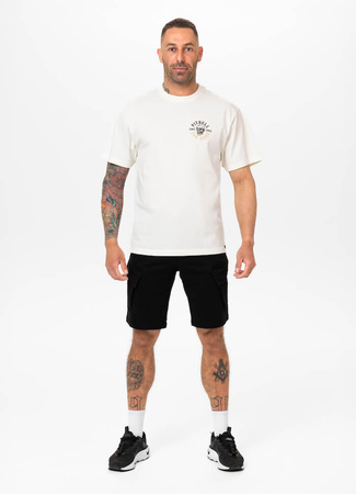T-shirt PIT BULL Loose Fit SKULL LOGO off white 
