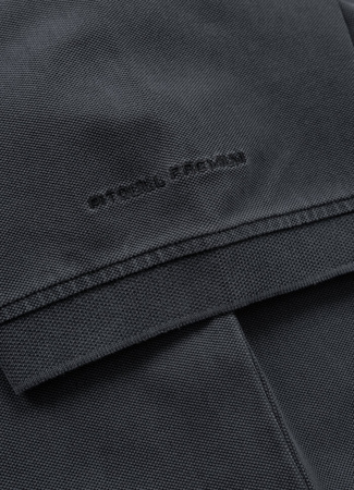 POLO PIT BULL Denim Washed Pique SMALL LOGO dark graphite