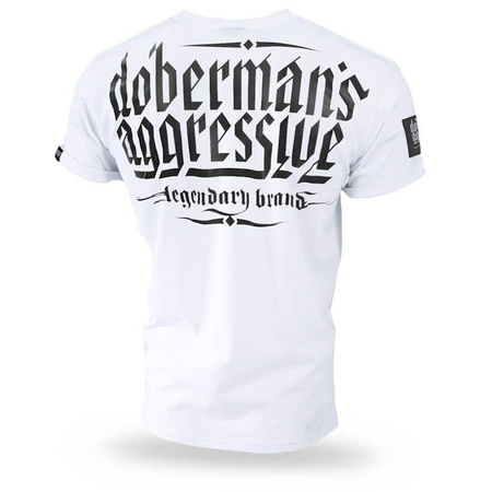 T-shirt DOBERMANS UNITED FIGHT TS279 biały