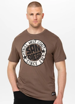 T-shirt PIT BULL SAN DIEGO SUN brązowy (dark brown)